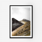 Three coloured mountain photograph