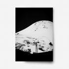 A photograph of a ski lift up a volcano chile