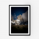 A photograph of a mountain range in el Chalten Argentina,