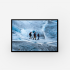 Walking on Glacier South America Photograph