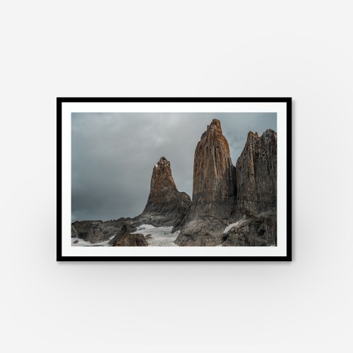 A photograph from the base torres hike in Torres del Paine National Park