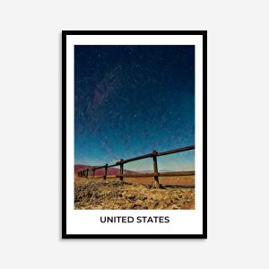 Death Valley Desert USA Geometric Wall Art Travel Poster Print