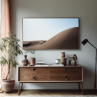 framed art of sand dunes huachuchina peru