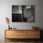 black and white framed wall art