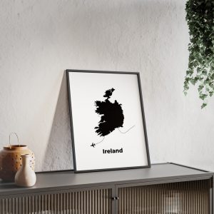 Ireland Country Outline map