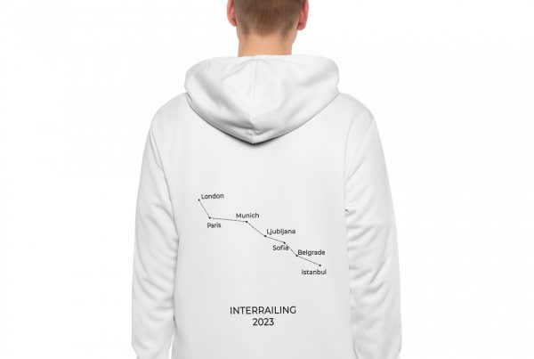 interrailing hoodie europe