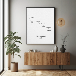 interailing wall art poster