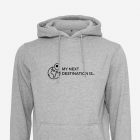 my next destination travel hoodie in grey