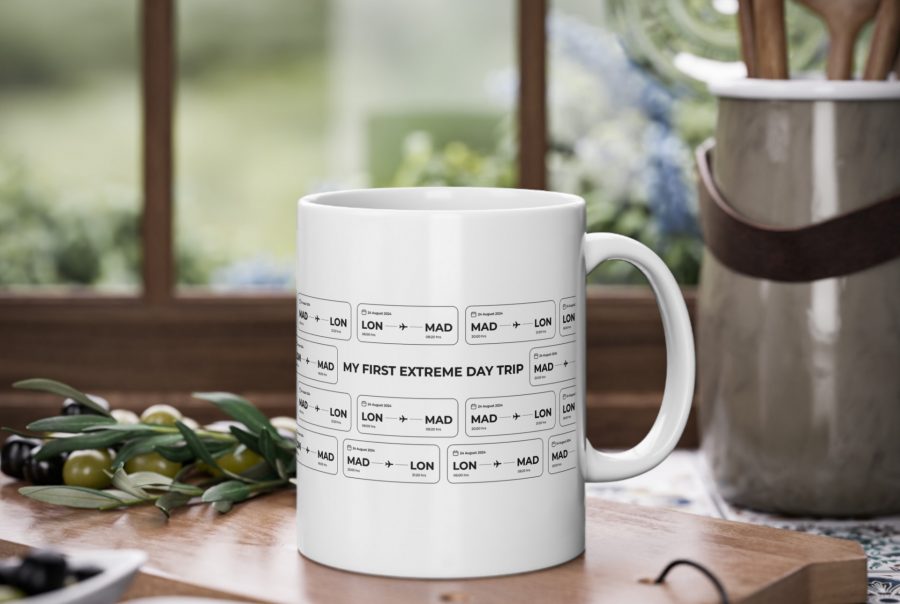 Extreme day trip collage mug