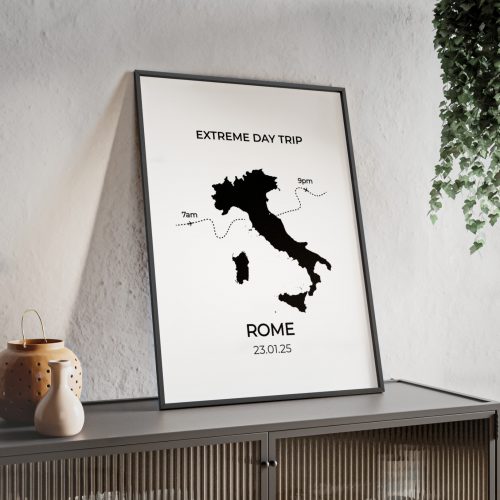 Rome extreme day trip country outline