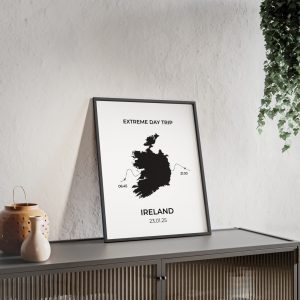 extreme day trip to ireland custom wall art print