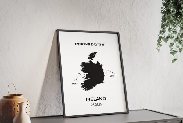 extreme day trip to ireland custom wall art print
