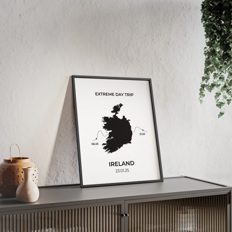 extreme day trip to ireland custom wall art print