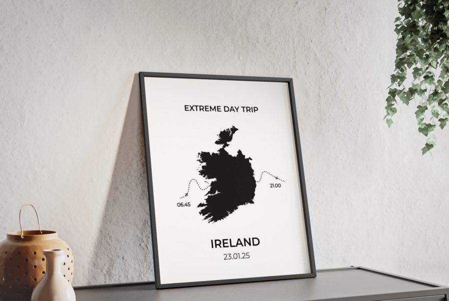extreme day trip to ireland custom wall art print