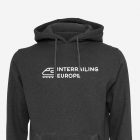 interrailing europe dark grey hoodie – personalized travel keepsake gift, map design, unisex backpacker apparel