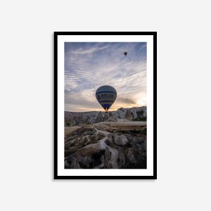 a path leading to a hot air balloon in turkey