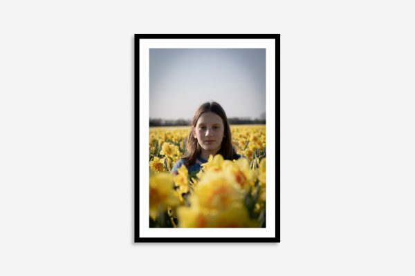 flowers spring portrait print for children