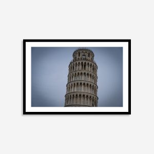 Leaning Tower of Pisa travel poster – iconic Italian landmark in Pisa, Tuscany