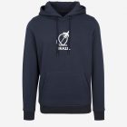 Blue travel keepsake hoodie featuring “Travelling to Brazil” design – perfect Brazil souvenir and gift for travel lovers