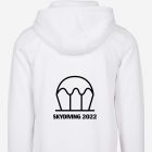 white personalised skydiving hoodie