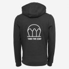 take the leap black hoodie for adventure lovers