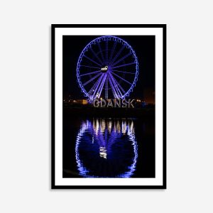 White Amber Sky Ferris wheel in Gdansk, Poland, offering panoramic views of the Old Town and Motlawa River from 50 meters high on Ołowianka Island