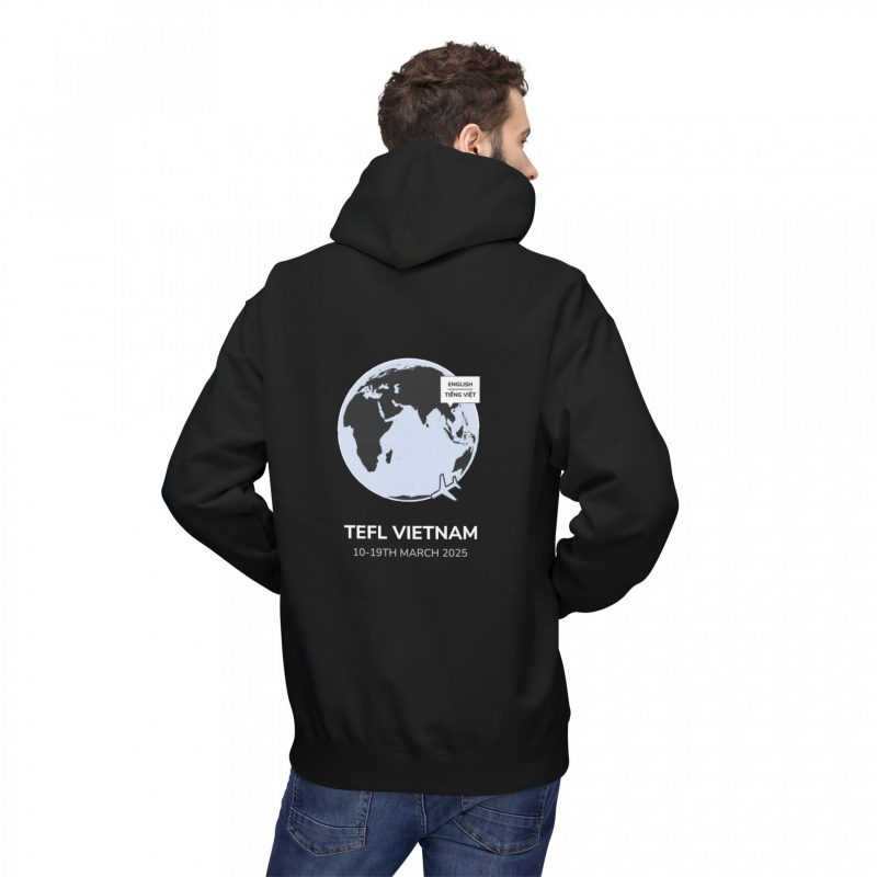 Unique TEFL personalised hoodie keepsake for English teachers abroad