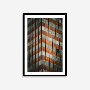 Optical Line Illusion | Modern Architectural Abstract Wall Art