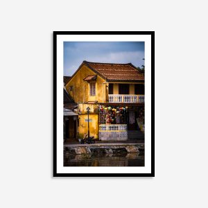Hoi An Yellow House Wall Art | Vietnamese Architecture Wall Print