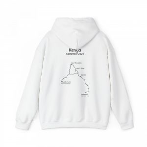 Safari line art hoodie from kenya