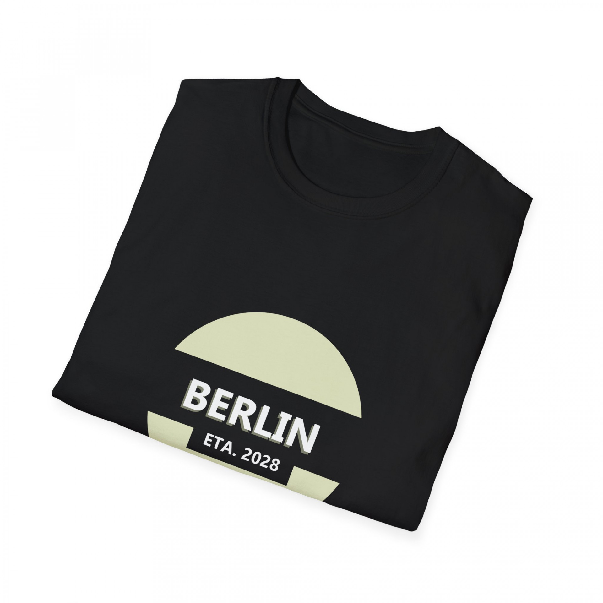 Personalised t-shirt with 'Berlin 2025' text