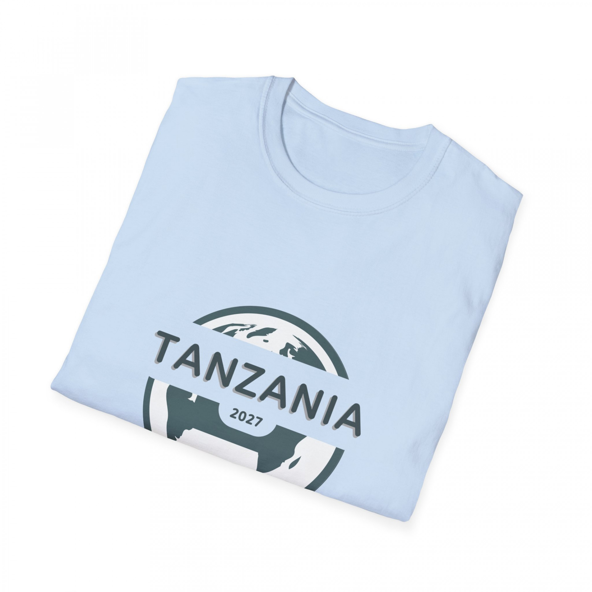 personalised country and year visisted t-shirt with tanzania 2027