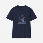 no directions found funny navy t-shirt