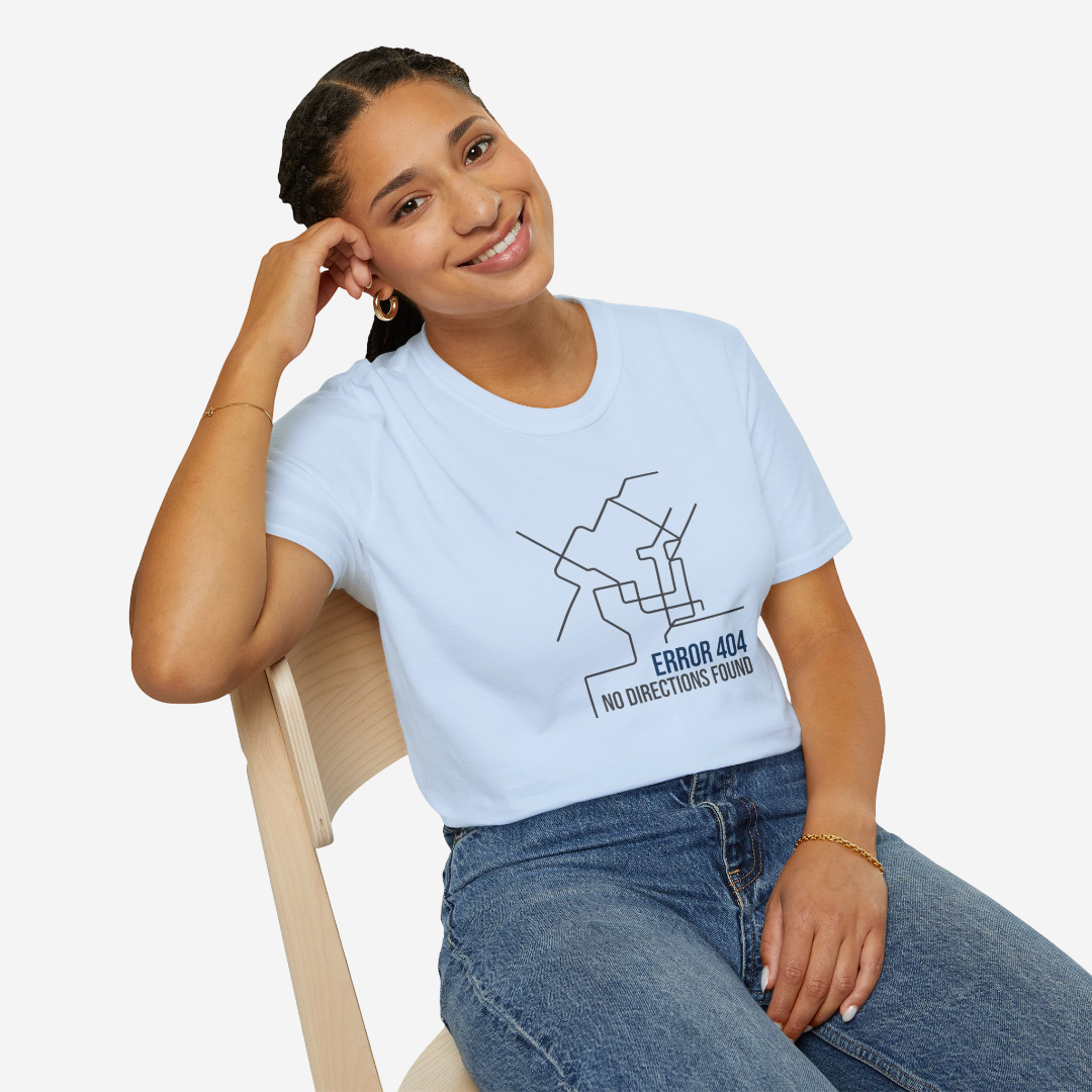no directions found funny travel t-shirt
