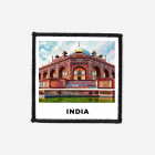 India New Delhi Tomb Iron On Sow On Patch
