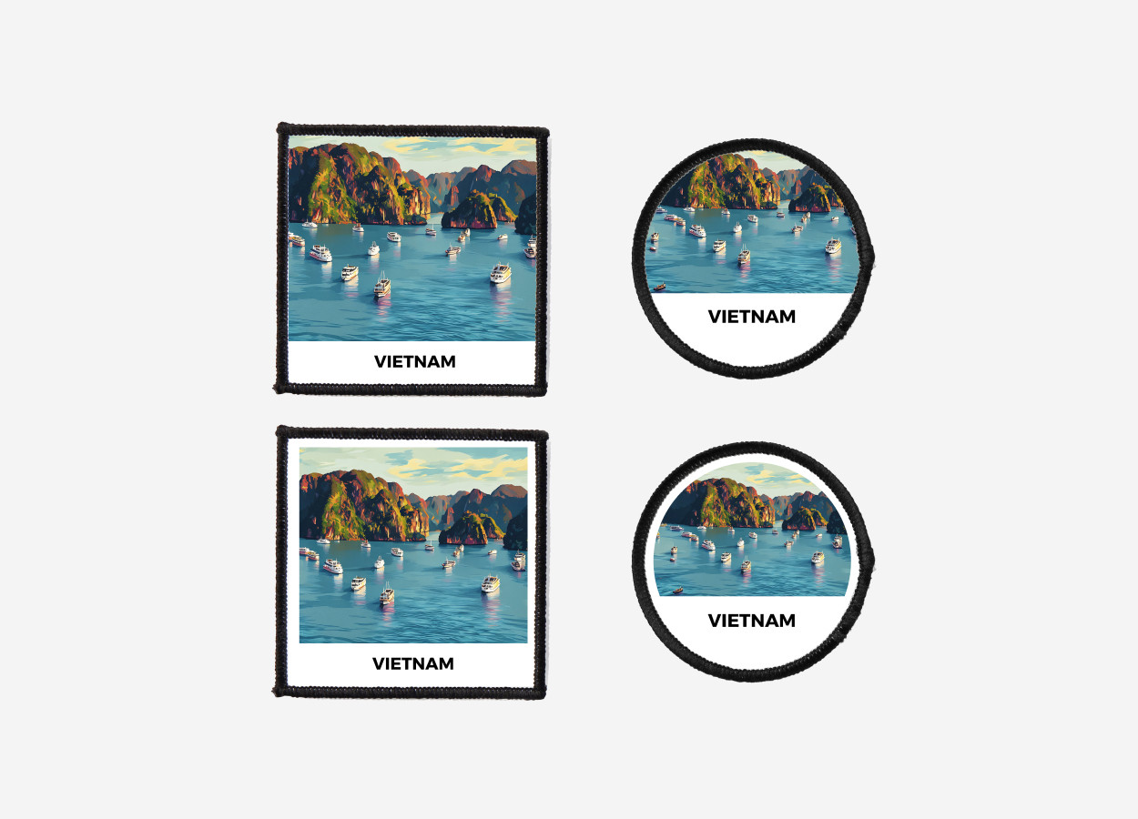 ha long bay vietnam iron on sew on patch