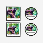 amazon rainforest sloth iron on patches
