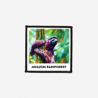 amazon rainforest sloth iron on patch