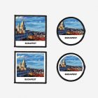 budapest hungary buda castle iron on patch