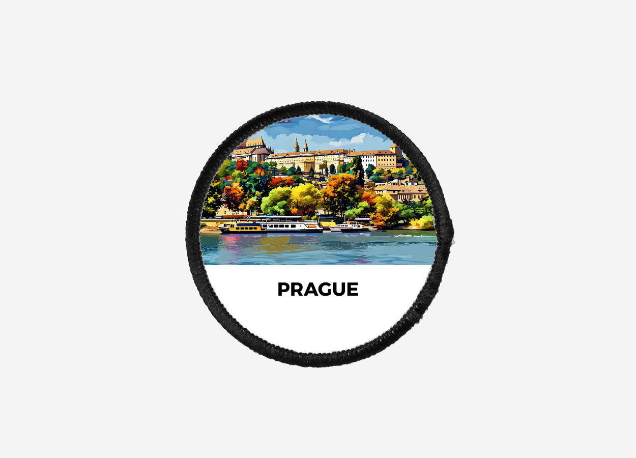 patch image - prague czech-1 prague iron on patch