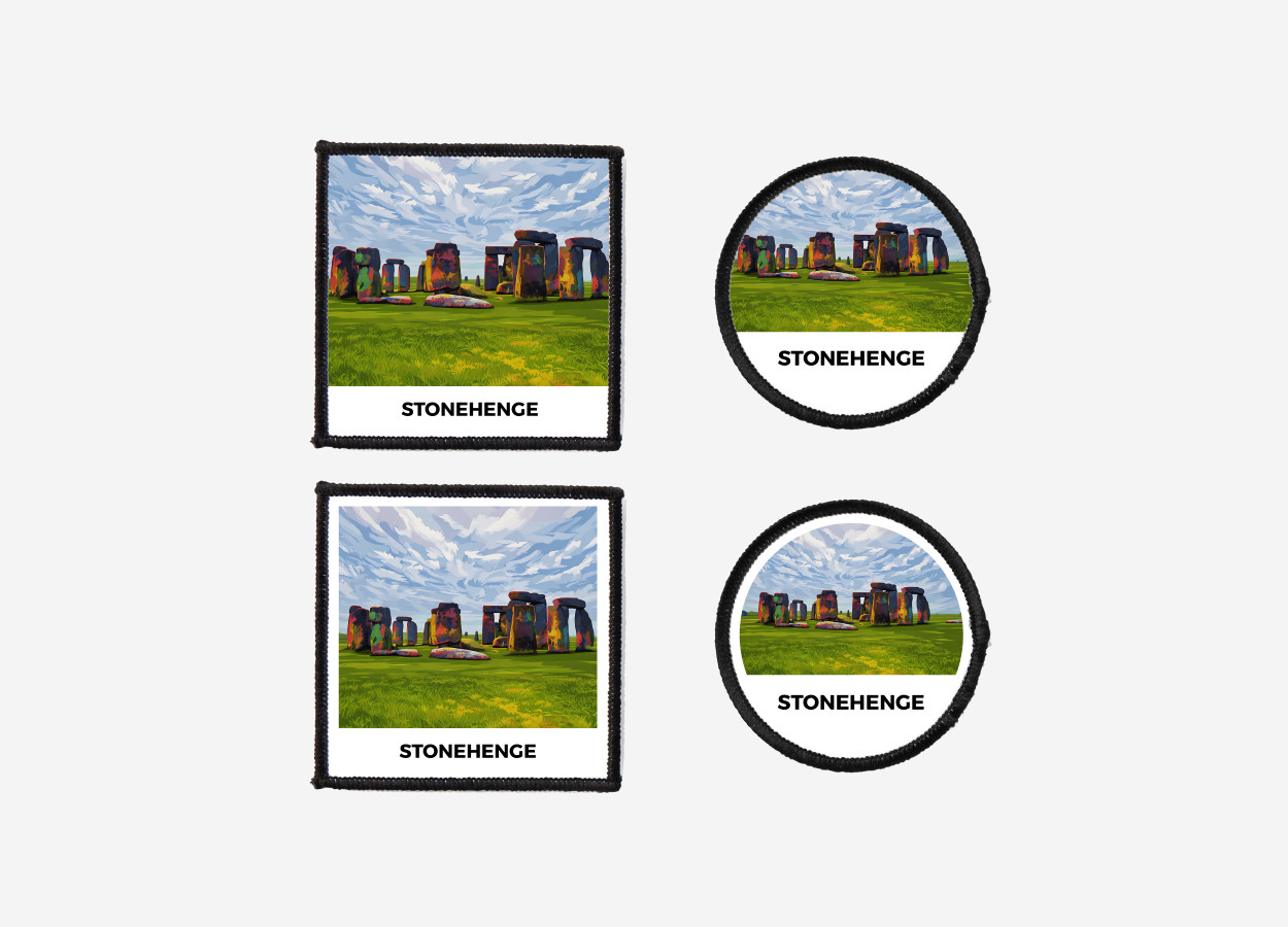 stonehenge uk iron on sew on patch