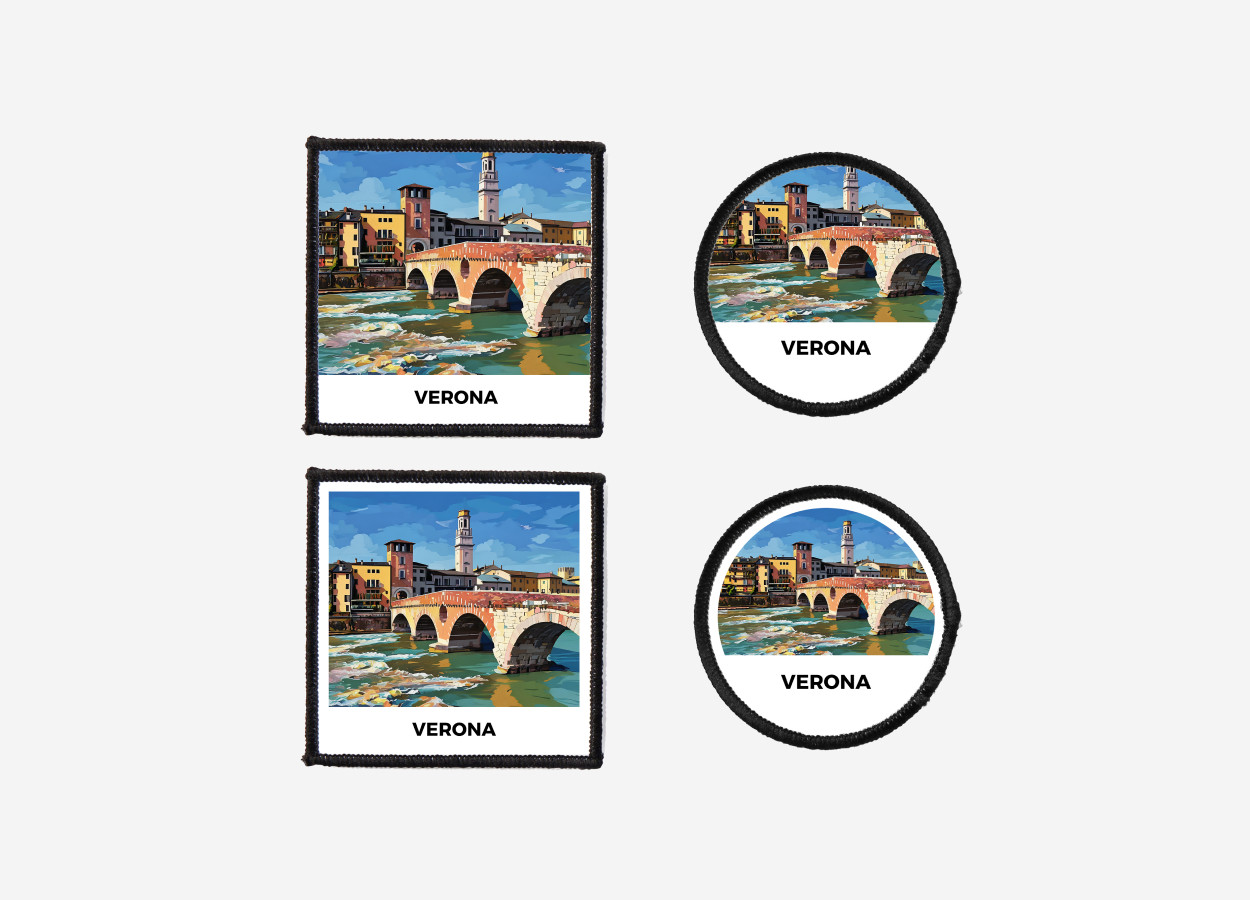 verona italy iron on patch