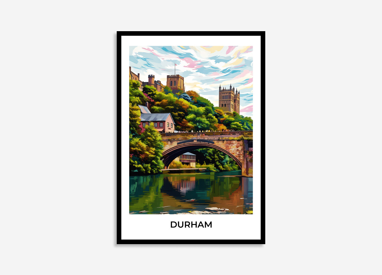 durham durham travel poster