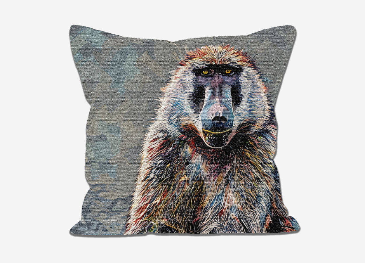 pillow monkey baboon monkey african animal