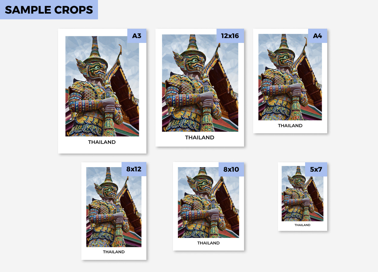 thailand travel poster crops