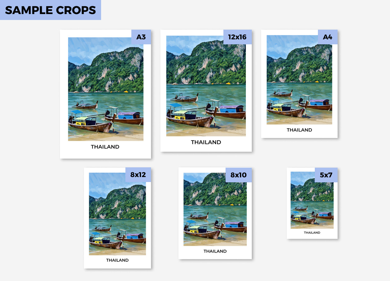 thailand sea travel poster