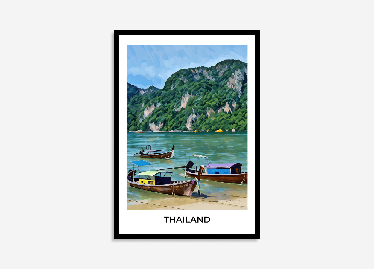 thailand sea thailand travel poster