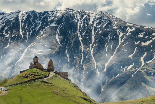 georgia mountain with a church
