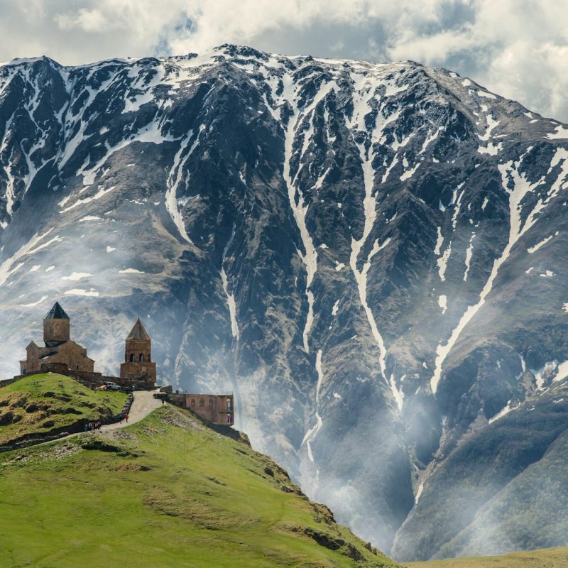 georgia mountain with a church