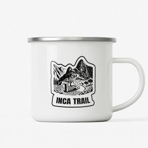 inca trail peru stamp camping mug